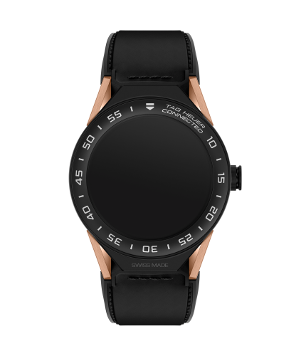 TAG Heuer Carrera Connected Modular 45 Black Titanium / Rose Gold / Ceramic / Black Calf